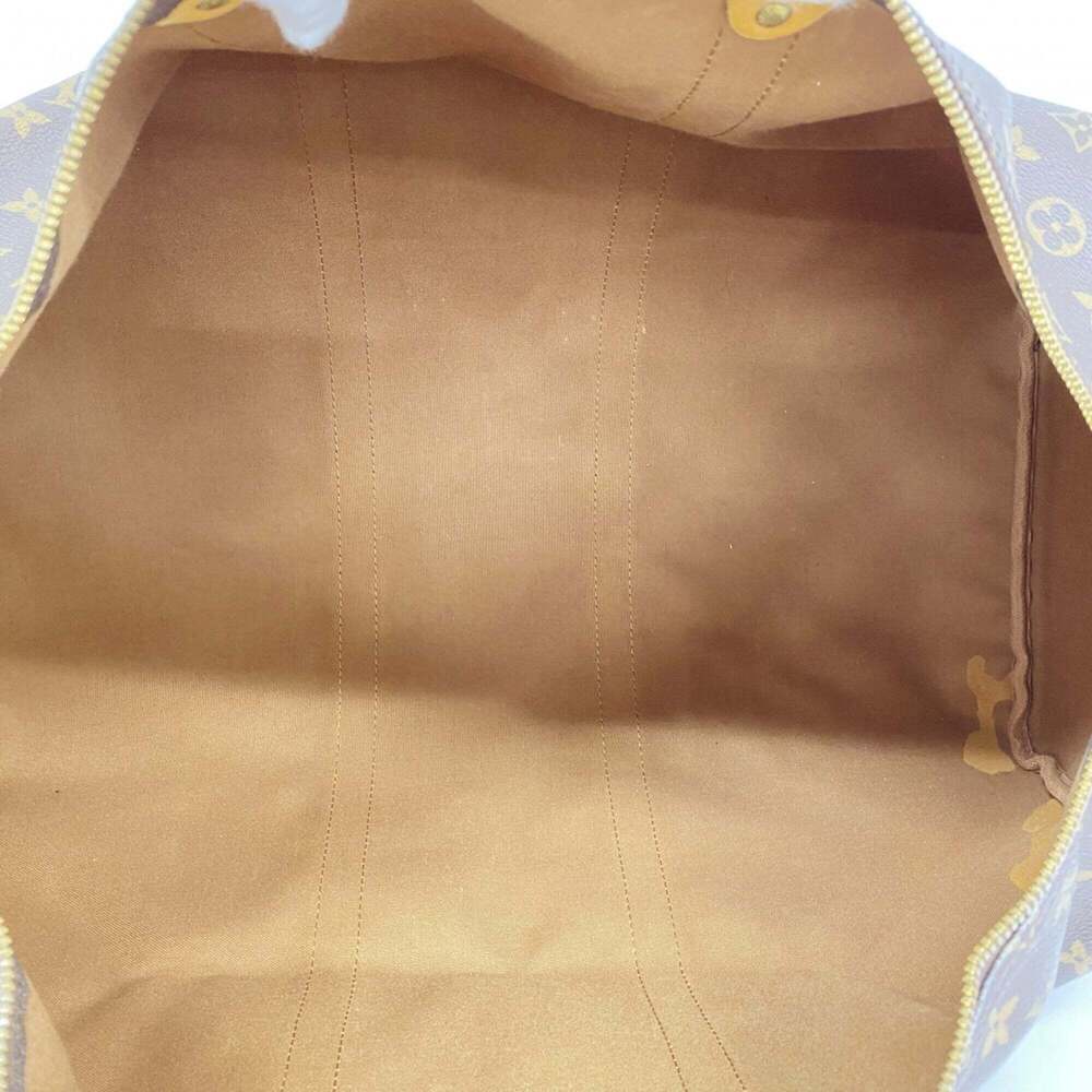 LOUIS VUITTON Brown Monogram Keepall 55 Boston Bag - Picture 4 of 11